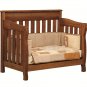 Amish Baby Crib Solid Wood Nursery Furniture Conversion Toddler Bed Full Size