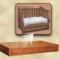 Amish Baby Crib Solid Wood Nursery Furniture Conversion Toddler Bed Full Size