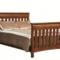 Amish Baby Crib Solid Wood Nursery Furniture Conversion Toddler Bed Full Size
