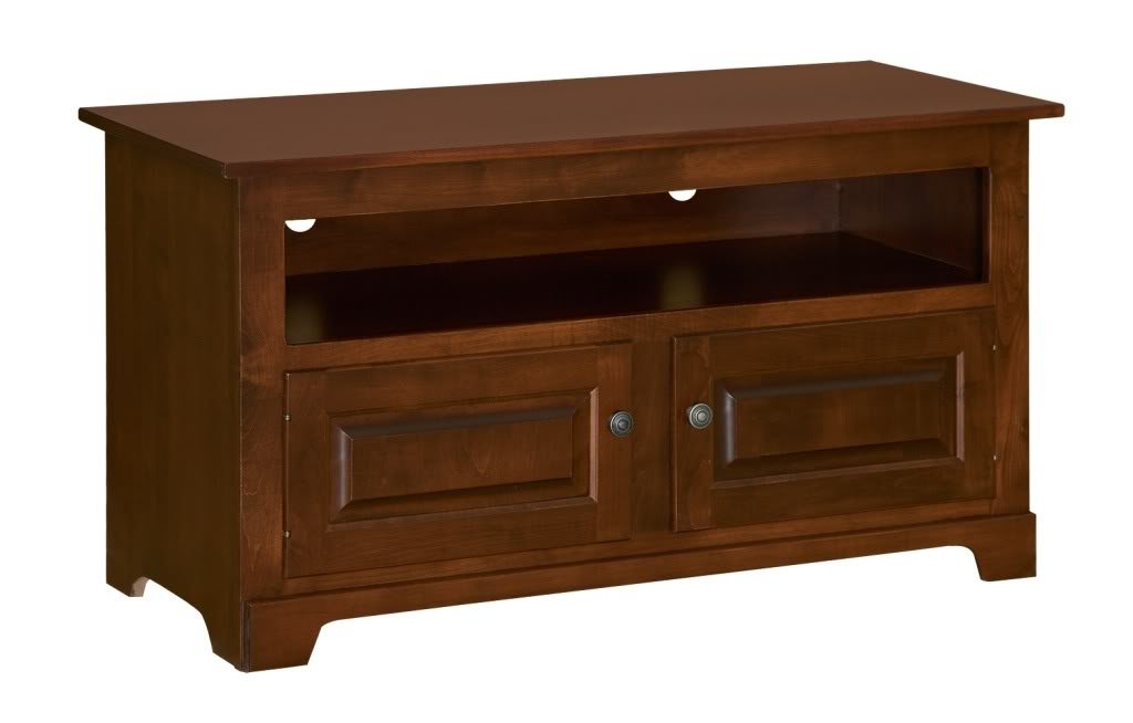 Amish TV Stand Solid Wood 46" Console Plasma LCD Media ...