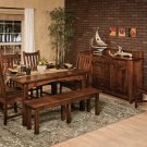 Amish Rectangle Contemporary Dining Table Modern Traditional Wood Furniture
