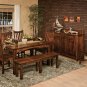 Amish Rectangle Contemporary Dining Table Modern Traditional Wood Furniture