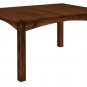 Amish Rectangle Contemporary Dining Table Modern Traditional Wood Furniture