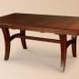 Amish Rectangle Dining Table Solid Wood Modern Casual Furniture Leaves Leg