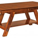 Amish Rustic Dining Table Rectangle Solid Wood Cabin Lodge Furniture