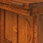 Amish Mission Plank Trestle Dining Table Rectangle Solid Wood Rustic Furniture