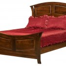 Amish Cherokee Panel Bed Solid Wood Hardwood Bedroom Furniture King Queen Full