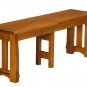 Amish Trestle Dining Table Bench Solid Wood Rectangle Mission Rustic Kitchen