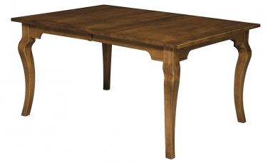 Amish Dining Table Rectangle Leg Country Cottage Rustic Solid Wood Furniture