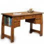 Amish Computer Writing Desk Library Table Solid Wood Office Furniture Bookcase