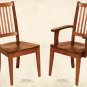 Amish Casual Trestle Dining Set Rectangle Table Chairs Country Rustic Solid Wood