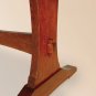 Amish Casual Trestle Dining Set Rectangle Table Chairs Country Rustic Solid Wood