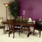 Amish Casual Trestle Dining Set Rectangle Table Chairs Country Rustic Solid Wood