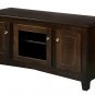 Amish Solid Wood 52" TV Stand Console Plasma LCD Black