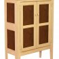 Amish Primitive Kitchen Pie Safe Storage Pantry Cupboard Black Wood Furniture