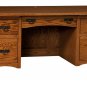 Amish Mission Computer Desk Executive Writing Solid Wood Office Furniture File