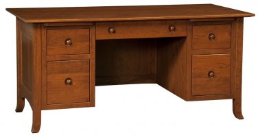 Amish Oak Computer File Desk Shaker Solid Wood Furniture Office File New