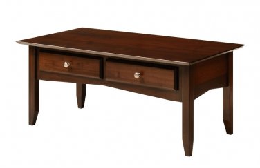 Amish Casual Occasional Table Set Coffee End Sofa Solid Oak Maple Wood Drawers