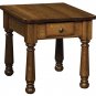 Amish Occasional Table Set Colonial Turned Leg Solid Oak Wood Coffee End Sofa