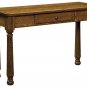 Amish Occasional Table Set Colonial Turned Leg Solid Oak Wood Coffee End Sofa