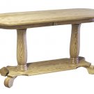 Amish Oak Occasional Tables Set Pedestal Country Solid Wood Coffee End Table New