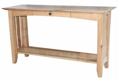 Amish Mission Occasional Table Set Solid Hickory Wood Natural Coffee End Sofa