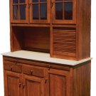 Amish Kitchen Hoosier Hutch Baking Bread Box Cabinet Solid Wood Country