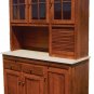 Amish Kitchen Hoosier Hutch Baking Bread Box Cabinet Solid Wood Country