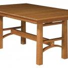 Amish Transitional Trestle Dining Table Solid Wood 42" x 72"