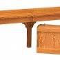 Amish Mission Trestle Dining Table Chairs Set Wood Rustic Farmhouse Country New