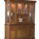 Amish Hutch China Cabinet 70" Dining Room Furniture Solid Wood New