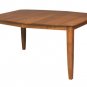 Large Amish Rectangle Dining Table Boat Top Extending Solid Wood Casual New