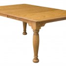 Amish Farmhouse Dining Table Rectangle Solid Wood Extending Country Kitchen New