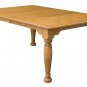 Amish Farmhouse Dining Table Rectangle Solid Wood Extending Country Kitchen New