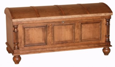 Amish Cherry Blanket Chests Box Cedar Hope Wooden Storage Clothes Trunk New