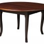 Amish Round Dining Table Chairs Set Solid Wood Leg 2-Tone Modern Country Black