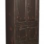 Primitive Kitchen Pantry Solid Wood Storage Cupboard Cabinet Country Wooden Farm