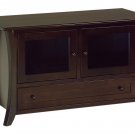 Amish Modern Flat Screen TV Stand Cabinet Solid Wood Doors Drawer 49",60",72"