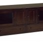 Amish Modern Flat Screen TV Stand Cabinet Solid Wood Doors Drawer 49",60",72"