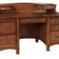 Amish Handcrafted Mission Computer Desk Topper File Office Furniture Solid Wood