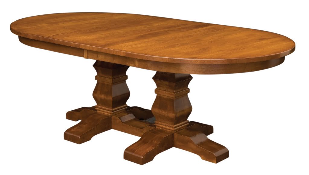 amish oval dining room table