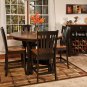 Amish Solid Wood Round Dining Table Pedestal Mission Base Extending Arts Crafts