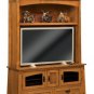 Amish TV Entertainment Center Enclosed Console 60" Solid Wood