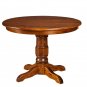Amish 42" Round Pedestal Dining Table Preston Solid Wood