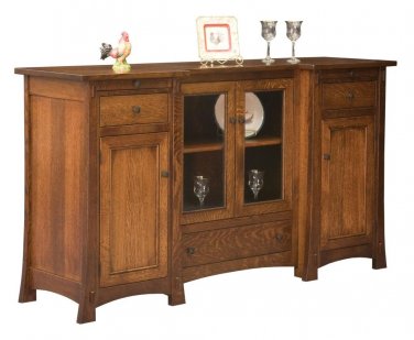 Amish Craftsman Sideboard Buffet Server 70" Aspen Dining Room Furniture