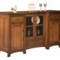 Amish Craftsman Sideboard Buffet Server 70" Aspen Dining Room Furniture