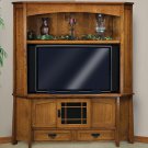 Amish Corner TV Cabinet Surround Entertainment Center Solid Wood