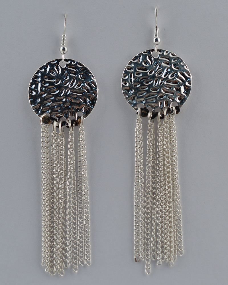 Gold Silver Black Chandelier Drop Pendant Dangling Chain Fringe Threader Earring