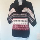 CATO COWL NECK KNIT CARDIGAN SWEATER PULLOVER SHORT SLEEVE LARGE