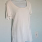 LIZ CLAIBORNE IVORY KNIT TOP CARDIGAN SWEATER SHORT SLEEVE 1X PLUS SIZE